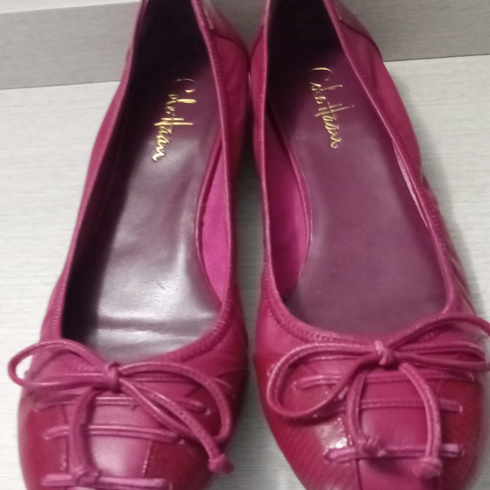 Cole Haan Women Pink Flat Ballet Shoes - Picture 5 of 10